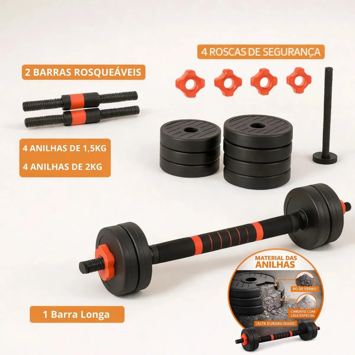 Kit Halteres 15kg